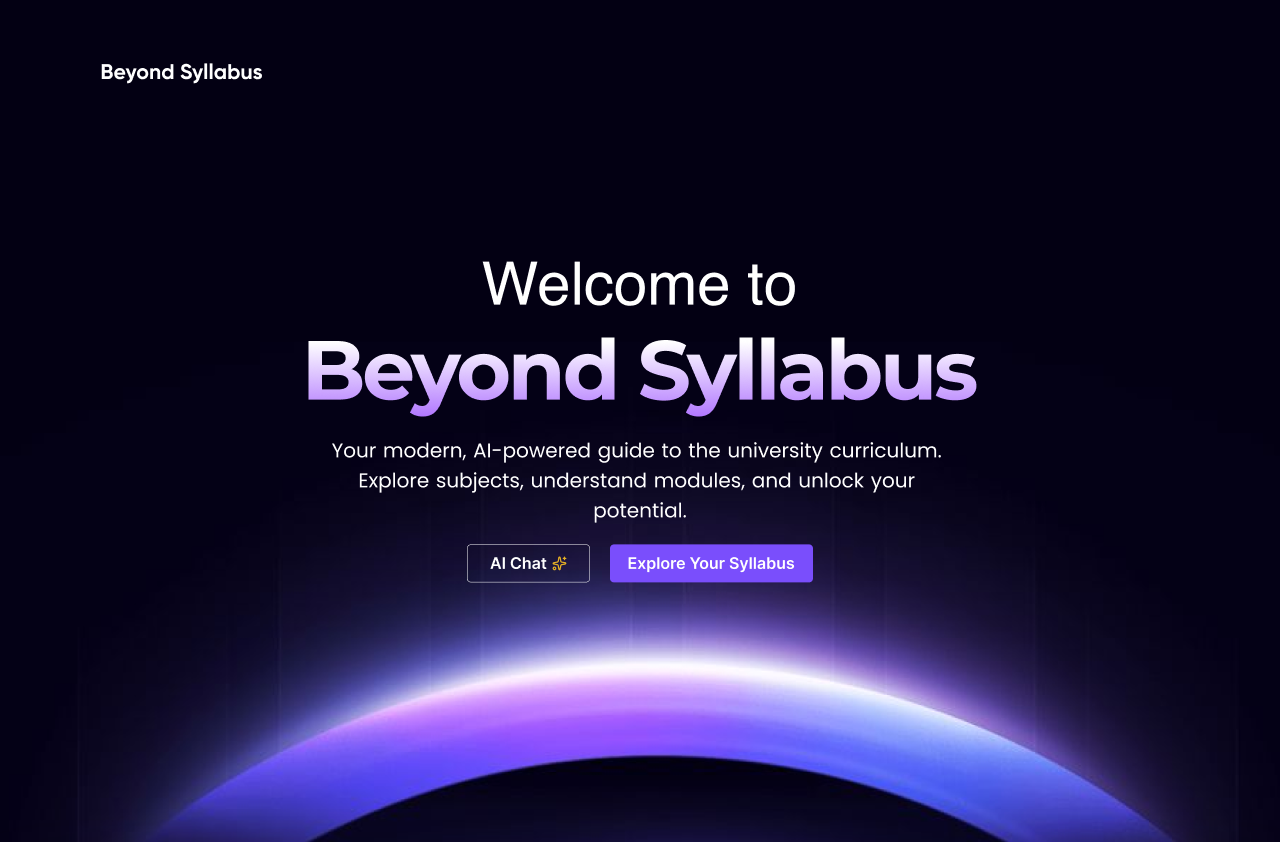 Beyond Syllabus System